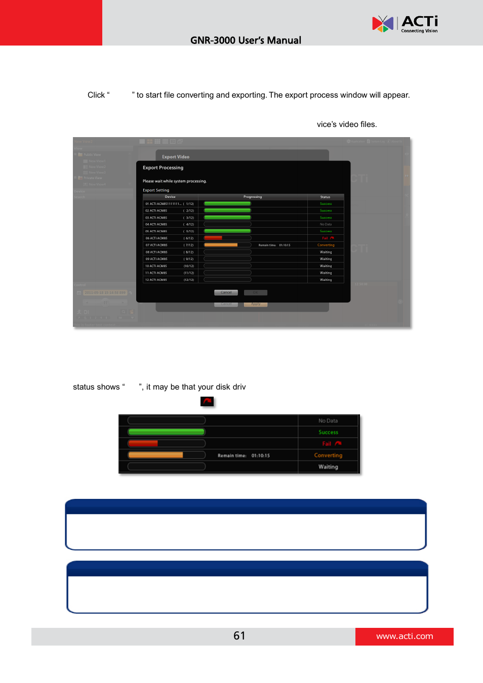 ACTi INR-410 INR-420 V3.0.09 User Manual | Page 61 / 61