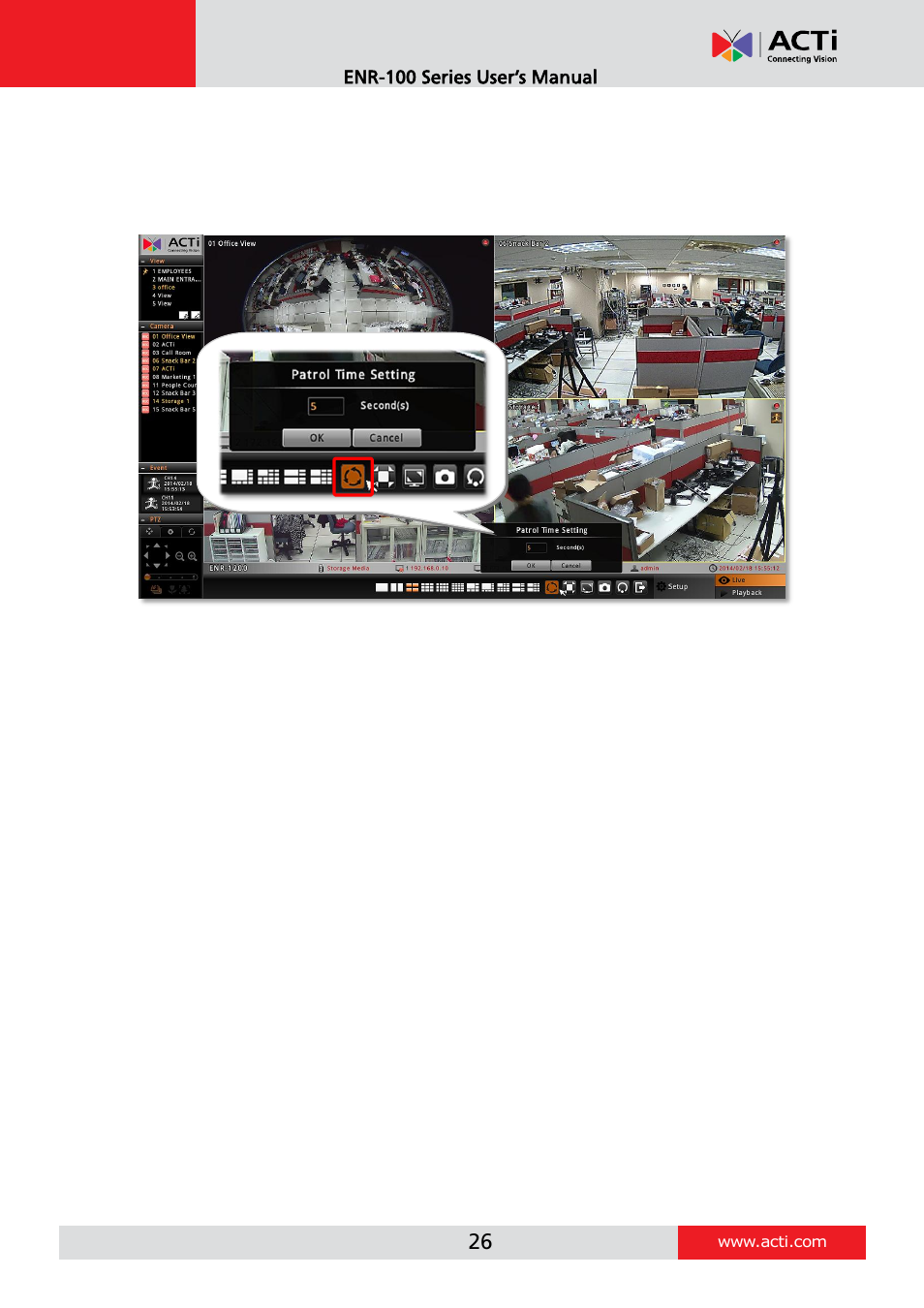 Layout patrol | ACTi ENR-110 ENR-120 ENR-130 ENR-140 User Manual | Page 26 / 52