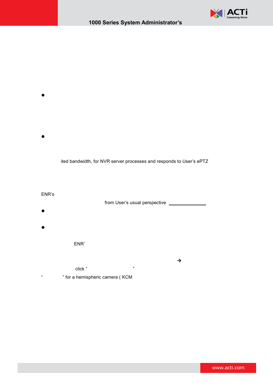 Configure fisheye cameras, Enr- 1000 series system administrator’s manual | ACTi ENR-1000 User Manual | Page 118 / 143