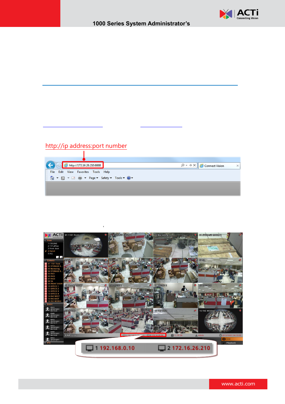 Remote client operation, Access enr server, Find enr in your network | ACTi ENR-1000 User Manual | Page 88 / 143