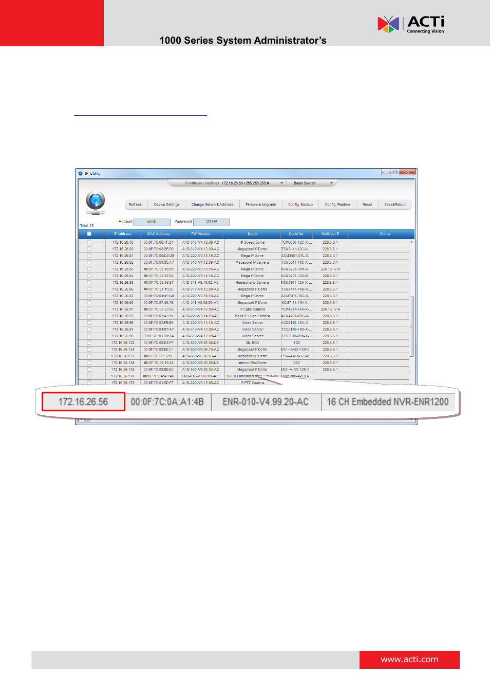 Via acti ip utility | ACTi ENR-1000 User Manual | Page 90 / 143