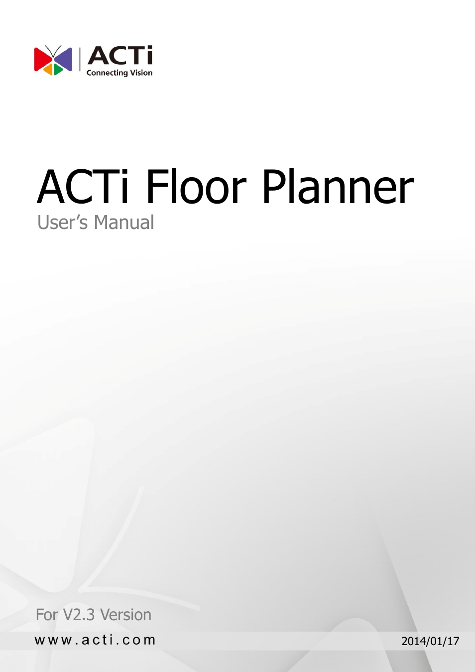 ACTi Floor Planner V2.3.2 User Manual | 31 pages