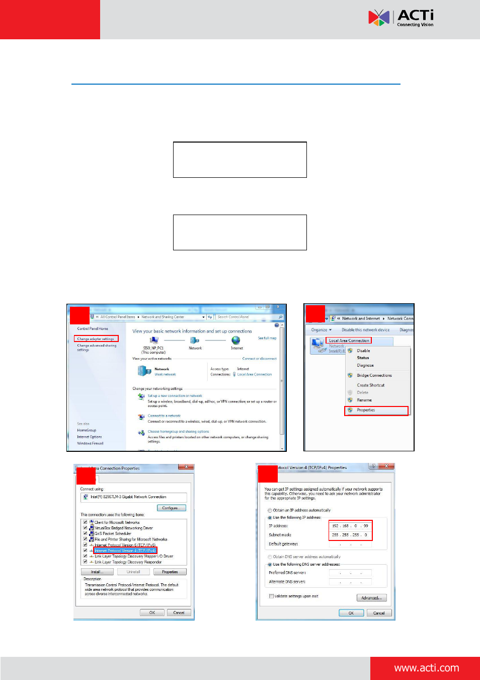 Step 6: configure the notebook for demo | ACTi PCDK-0001 User Manual | Page 19 / 22