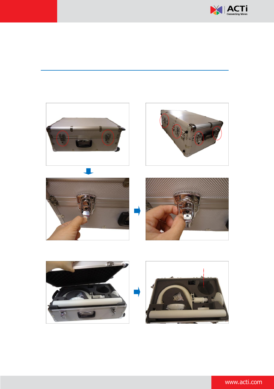 How to use the demo kit, Step 1: open the demo kit | ACTi PCDK-0001 User Manual | Page 9 / 22