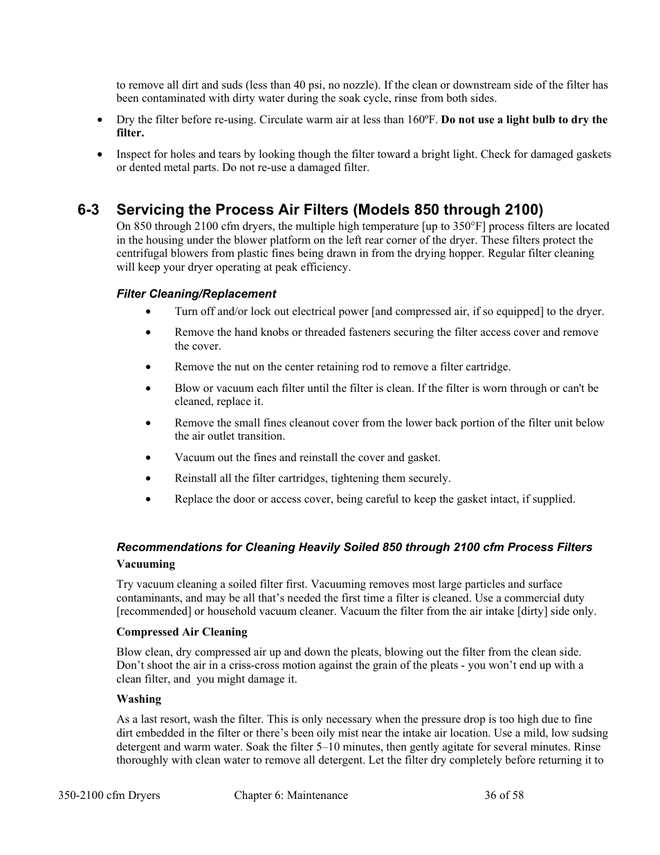 AEC WD 350 through WD3000 Dehumidifying Dryers User Manual | Page 37 / 59