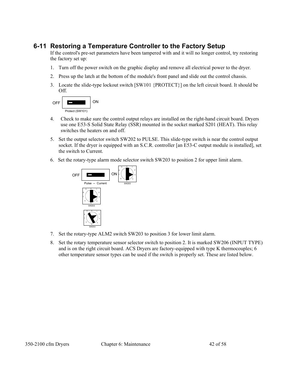 AEC WD 350 through WD3000 Dehumidifying Dryers User Manual | Page 43 / 59