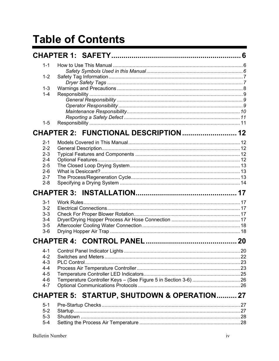 AEC WD 350 through WD3000 Dehumidifying Dryers User Manual | Page 5 / 59