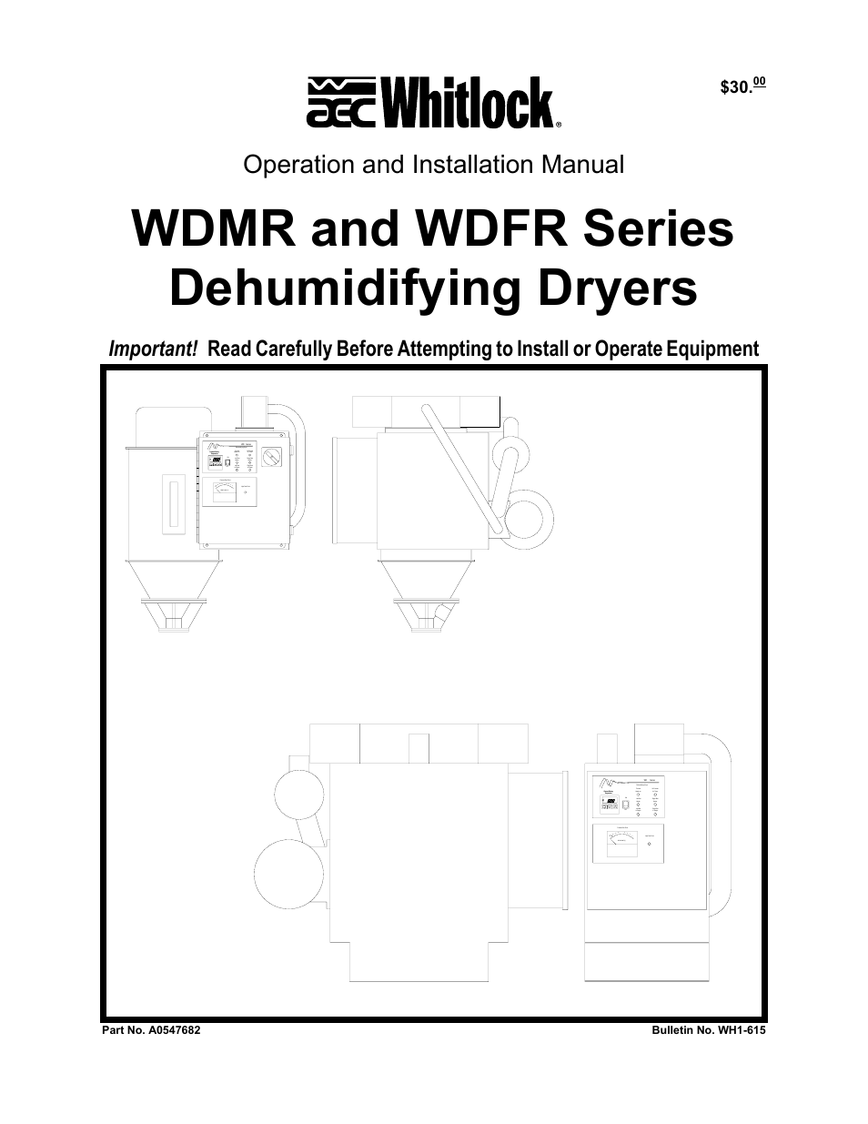 AEC WD 350 through WD3000 Dehumidifying Dryers User Manual | 84 pages