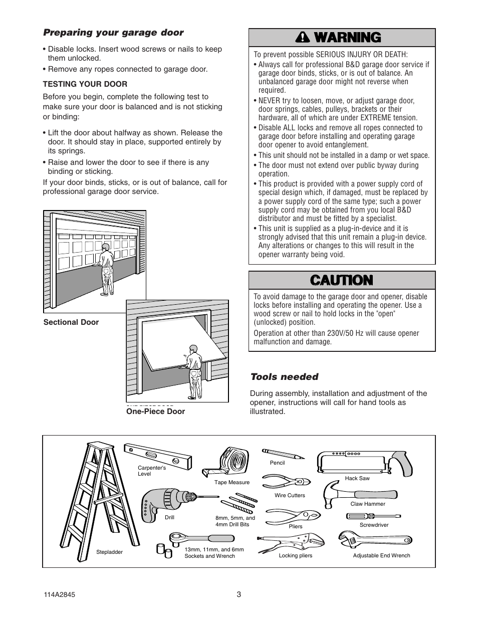 B&D N1134 User Manual | Page 3 / 32