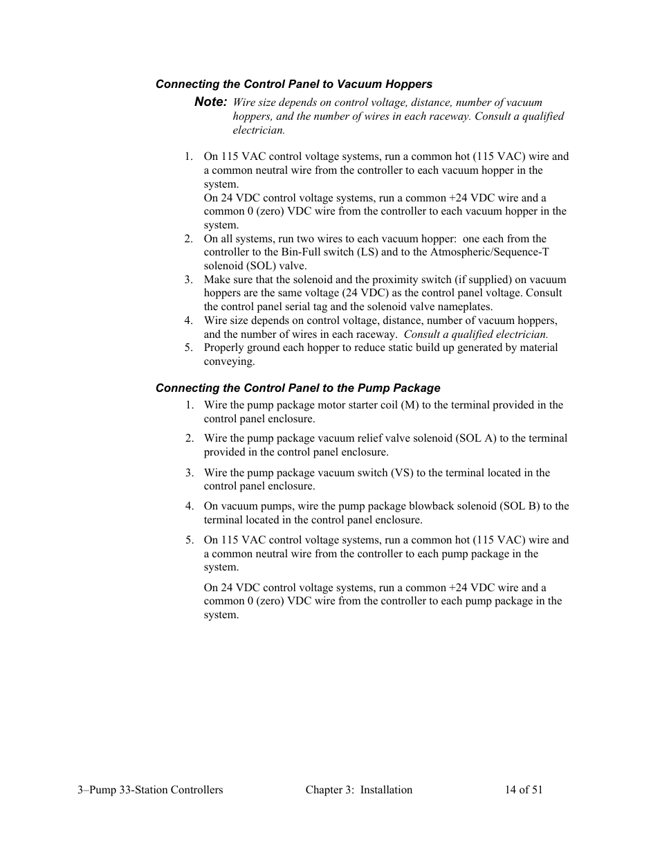 AEC 3-Pump 33-Station Controllers User Manual | Page 15 / 52