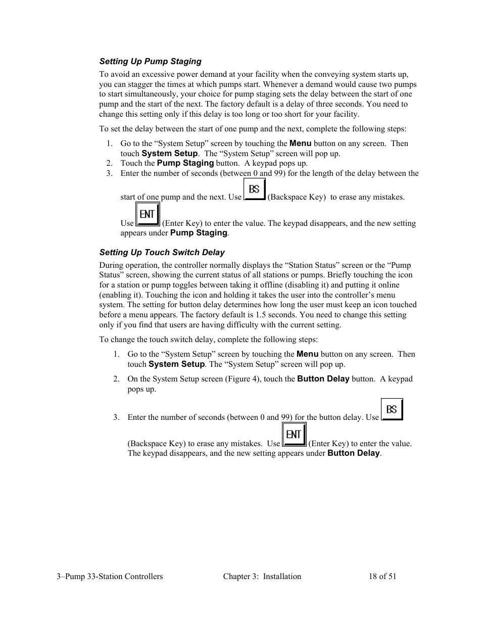 AEC 3-Pump 33-Station Controllers User Manual | Page 19 / 52