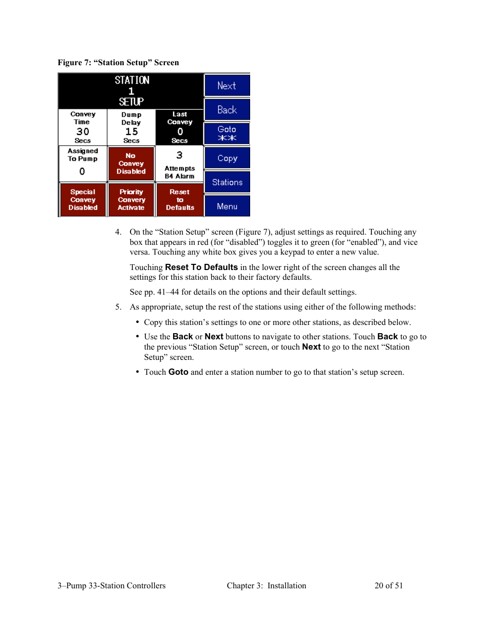 AEC 3-Pump 33-Station Controllers User Manual | Page 21 / 52