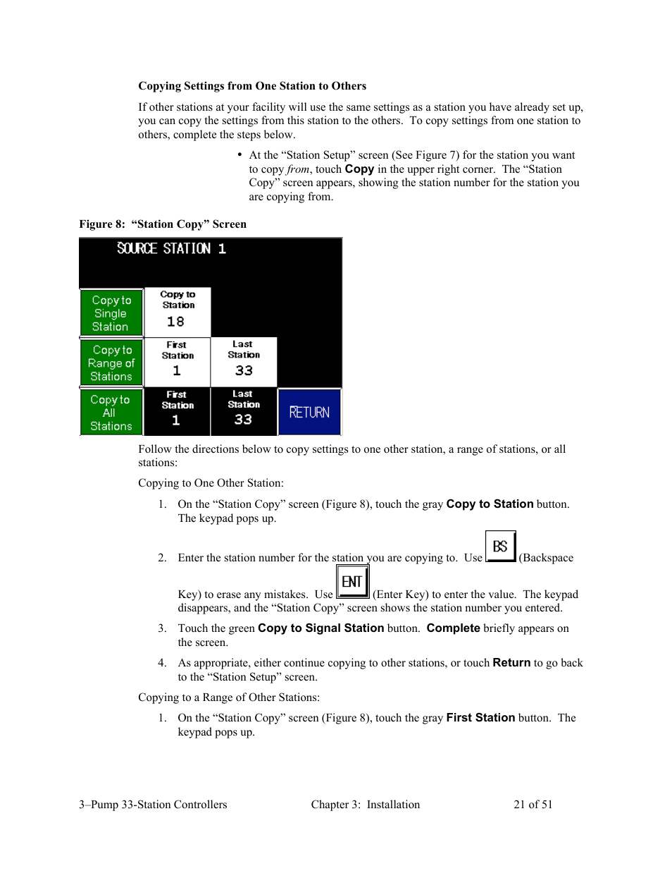 AEC 3-Pump 33-Station Controllers User Manual | Page 22 / 52