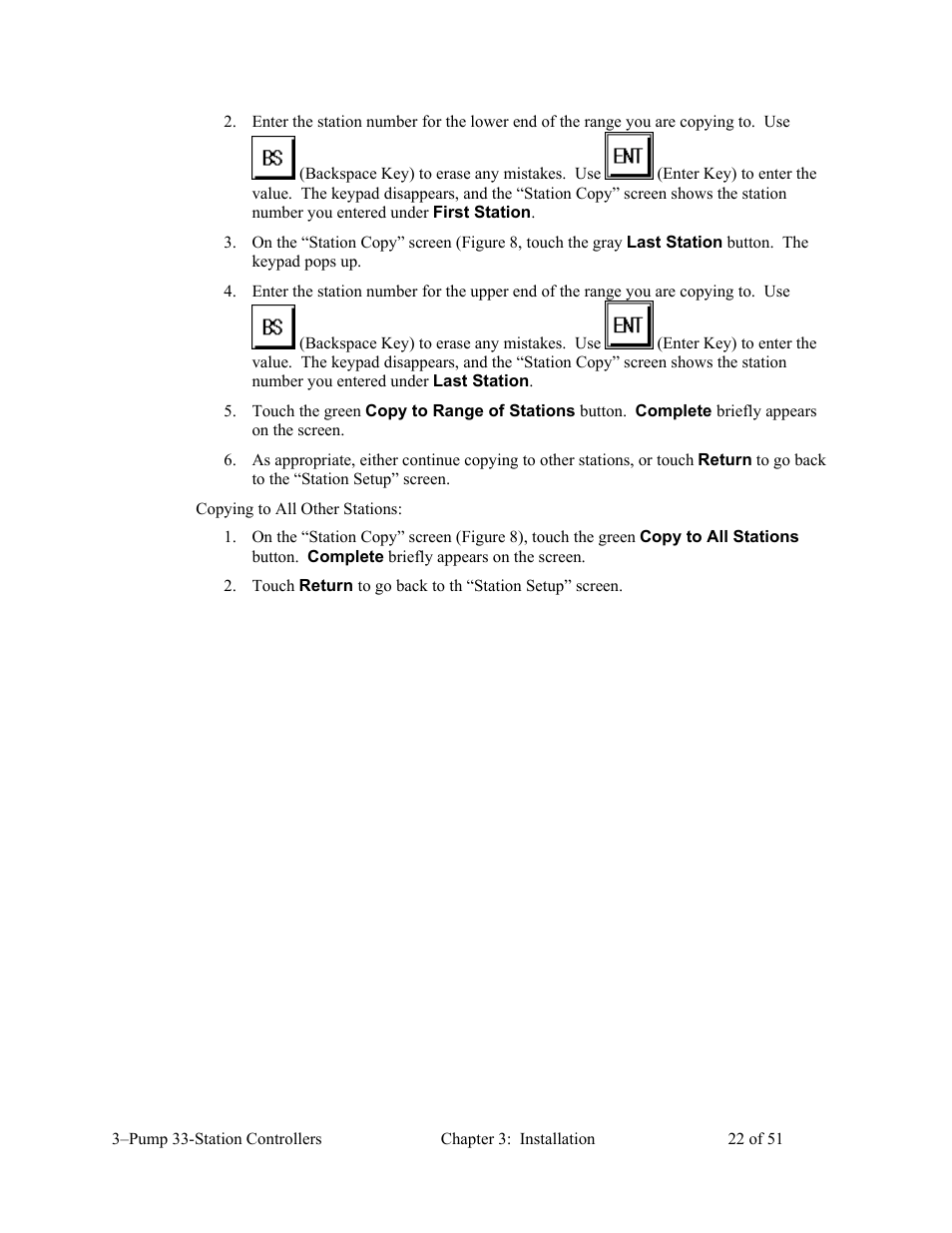 AEC 3-Pump 33-Station Controllers User Manual | Page 23 / 52