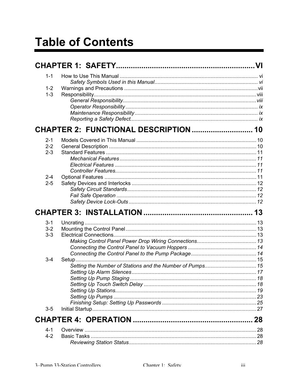 AEC 3-Pump 33-Station Controllers User Manual | Page 4 / 52