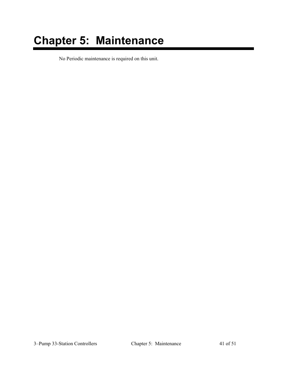 Chapter 5: maintenance | AEC 3-Pump 33-Station Controllers User Manual | Page 42 / 52