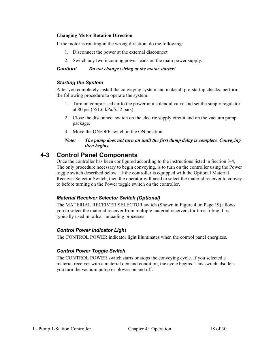 3 control panel components | AEC 1-Pump 1-Station Controller User Manual | Page 19 / 31