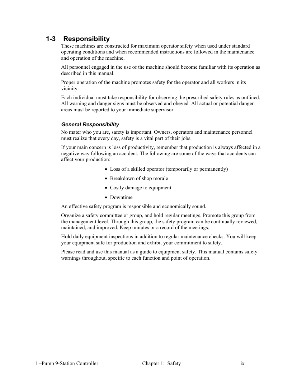 3 responsibility | AEC 1-Pump 9-Station Controller User Manual | Page 10 / 39