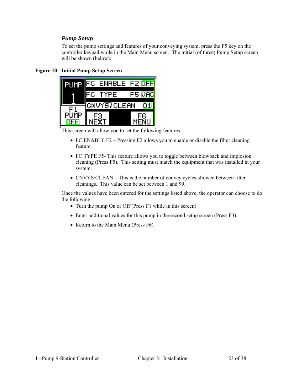 AEC 1-Pump 9-Station Controller User Manual | Page 24 / 39
