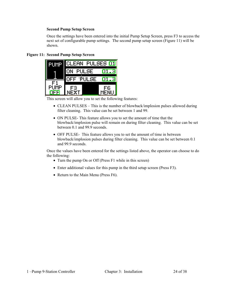 AEC 1-Pump 9-Station Controller User Manual | Page 25 / 39
