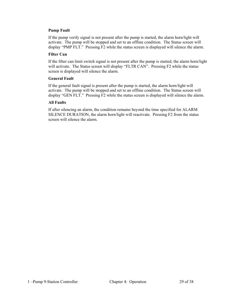 AEC 1-Pump 9-Station Controller User Manual | Page 30 / 39