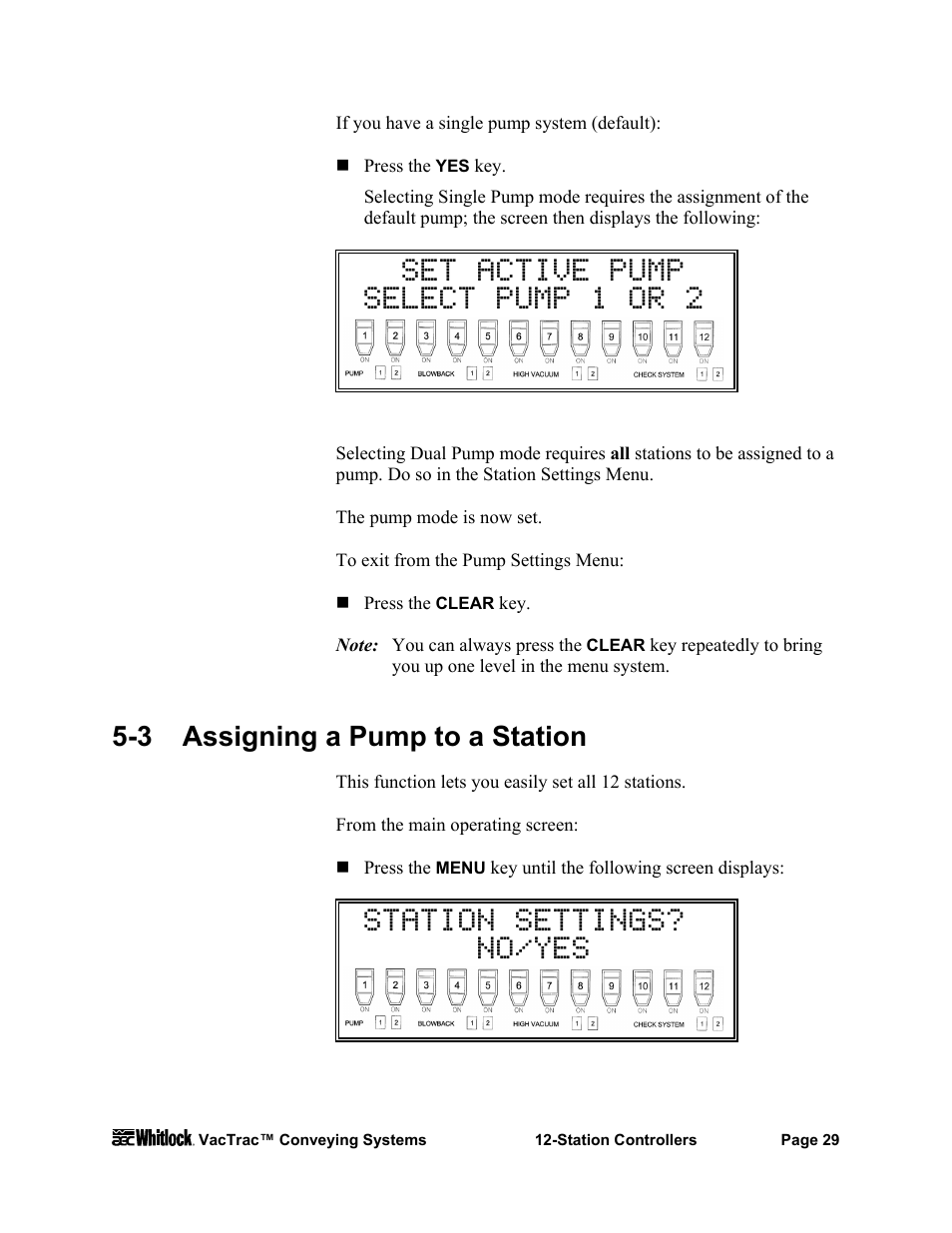 3 assigning a pump to a station | AEC VacTrac Series Conveying Systems User Manual | Page 30 / 97