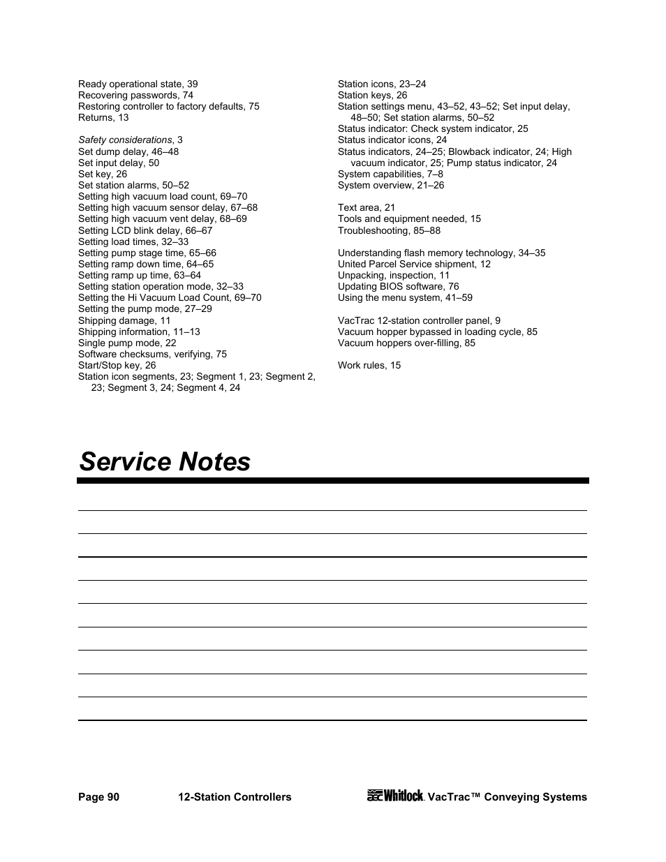 AEC VacTrac Series Conveying Systems User Manual | Page 91 / 97