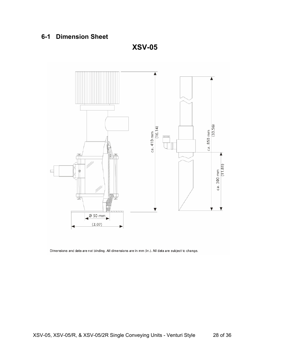 Xsv-05 | AEC Single Conveying Units User Manual | Page 29 / 37