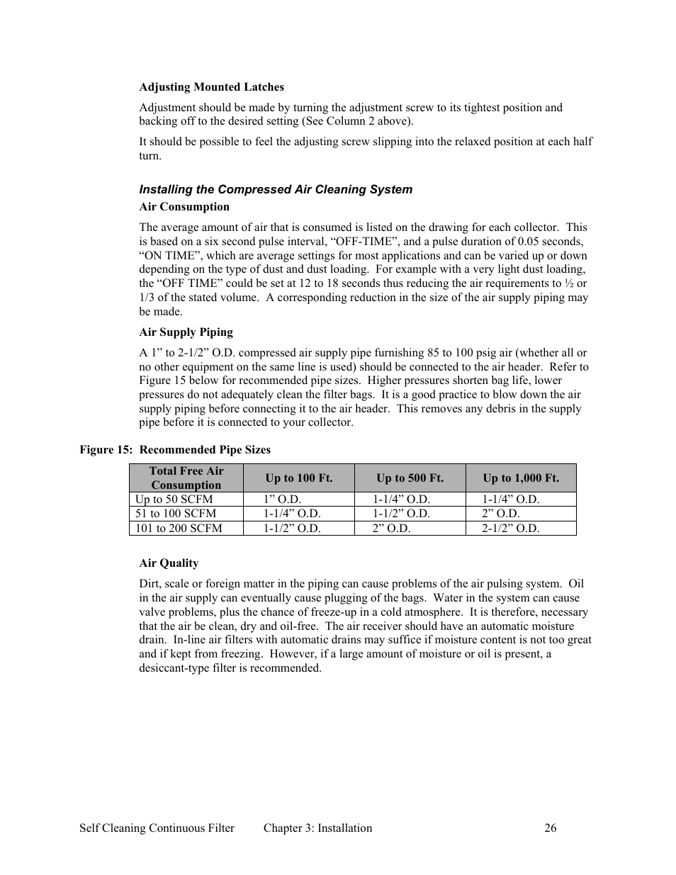 AEC Self Cleaning Continuous Filters User Manual | Page 27 / 41