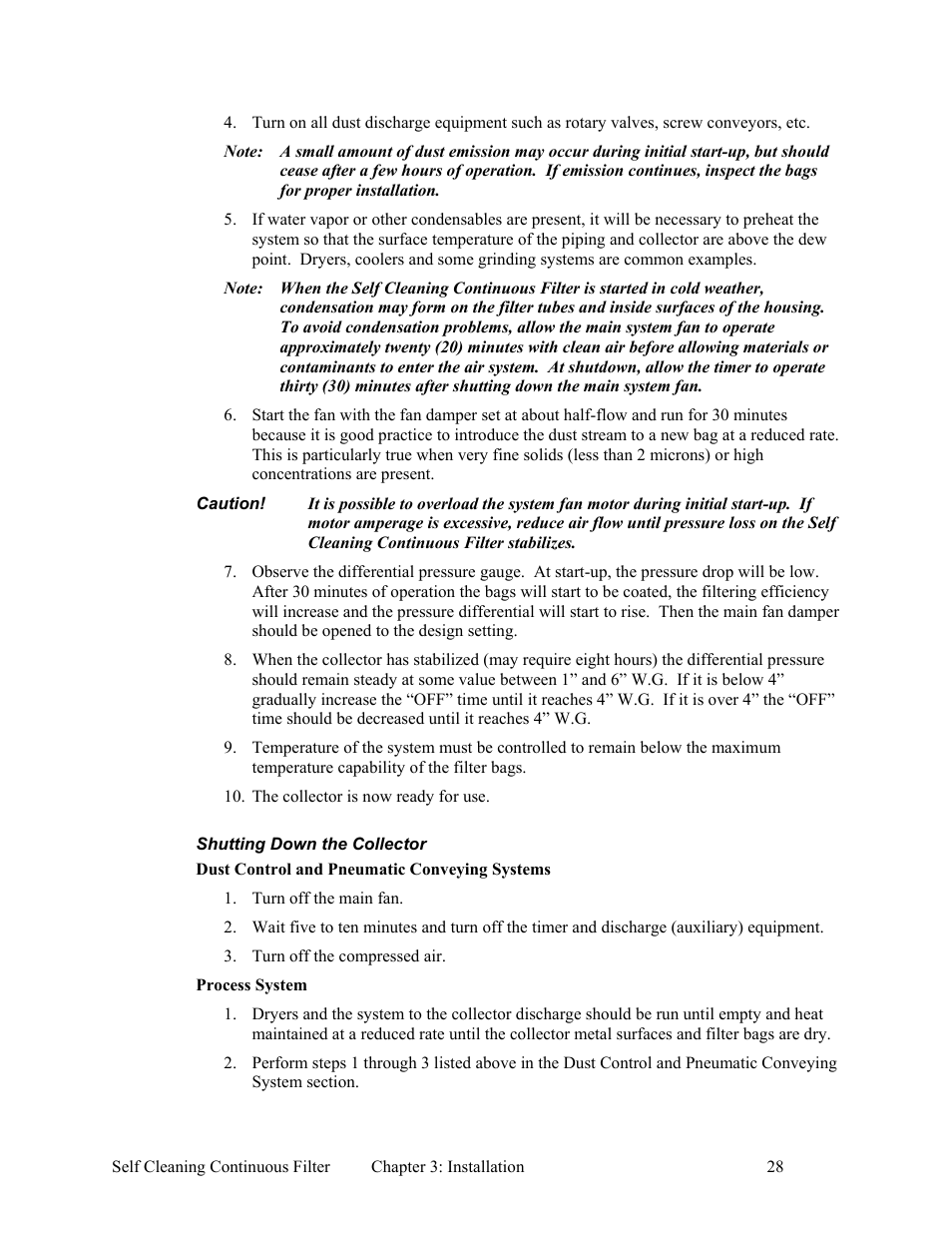 AEC Self Cleaning Continuous Filters User Manual | Page 29 / 41