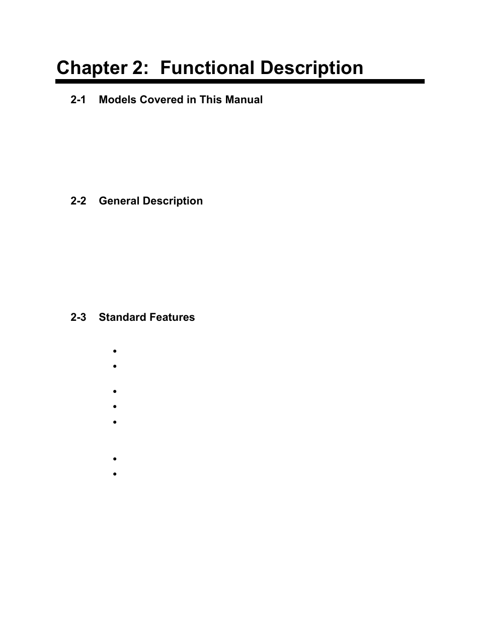Chapter 2: functional description | AEC OFC Series User Manual | Page 13 / 36
