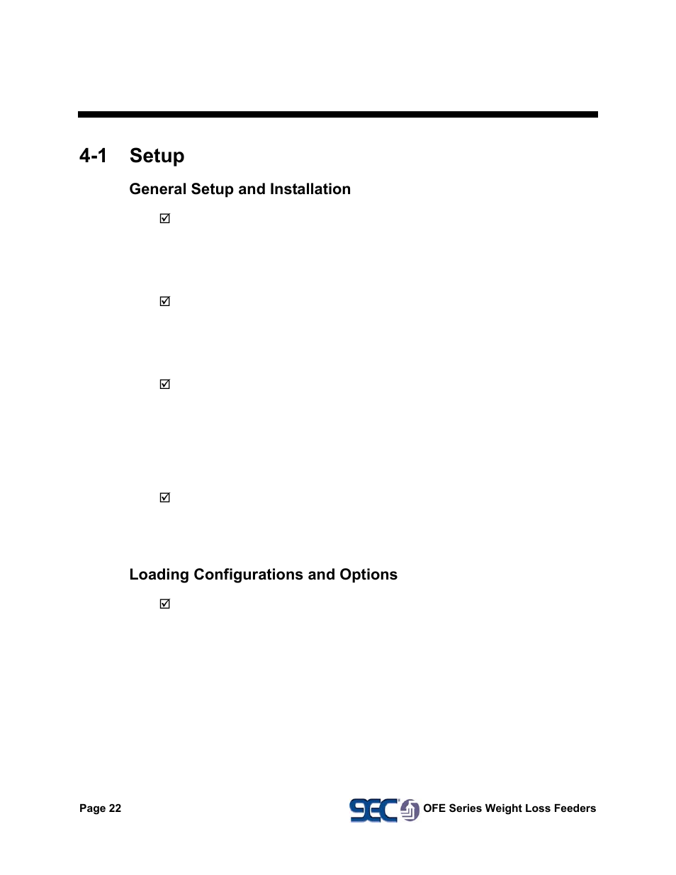 4 installation, 1 setup | AEC OFE Blender User Manual | Page 23 / 47