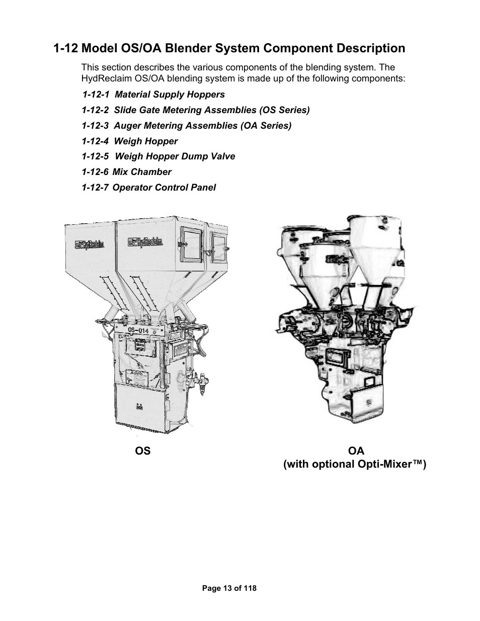 AEC OS Series Gravimetric Batch Blenders User Manual | Page 14 / 119