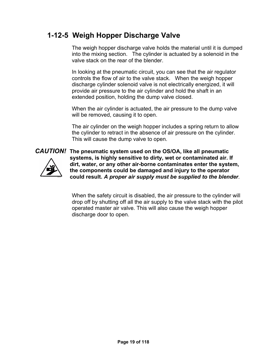 12-5 weigh hopper discharge valve | AEC OS Series Gravimetric Batch Blenders User Manual | Page 20 / 119