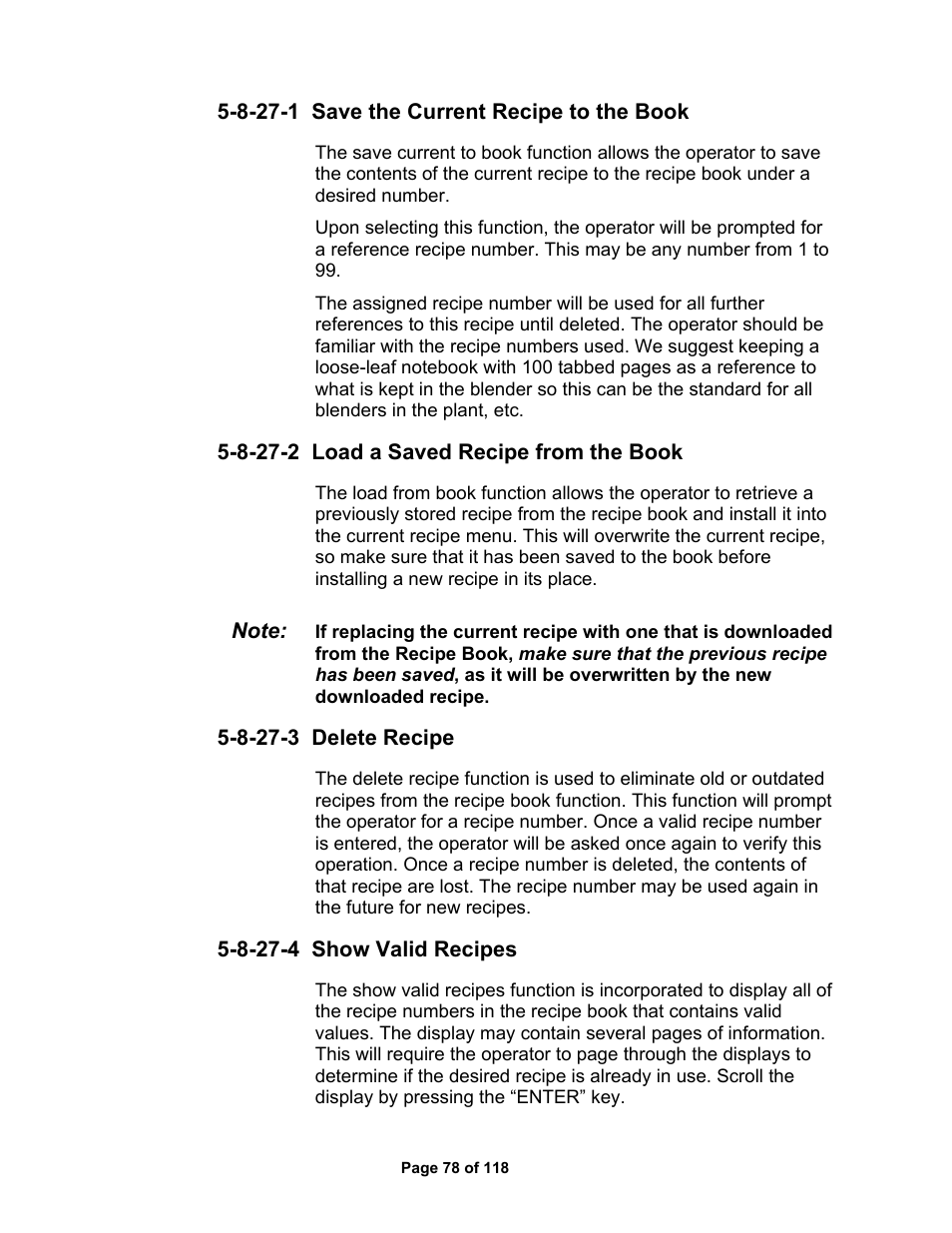AEC OS Series Gravimetric Batch Blenders User Manual | Page 79 / 119