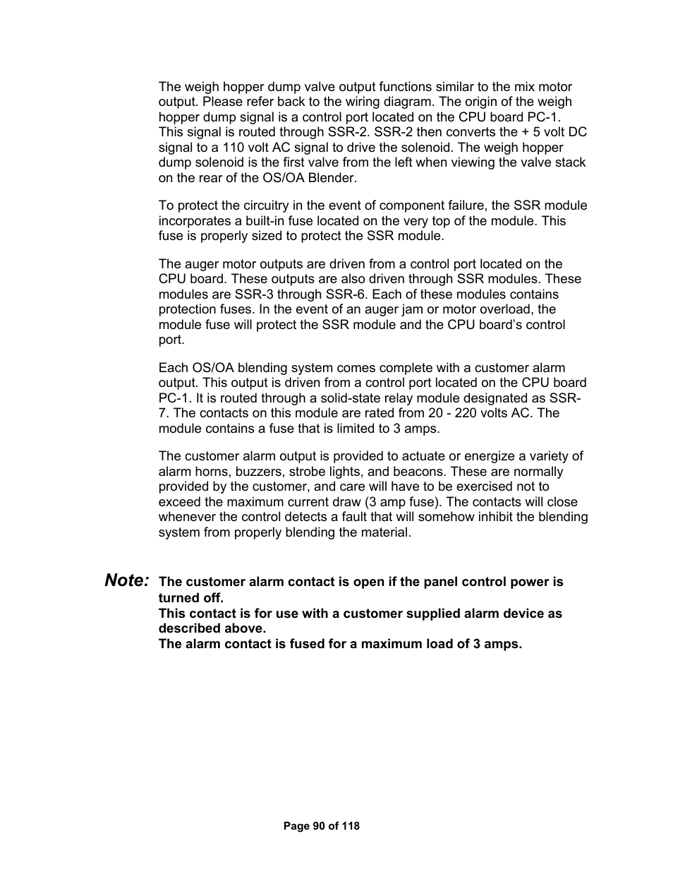 AEC OS Series Gravimetric Batch Blenders User Manual | Page 91 / 119