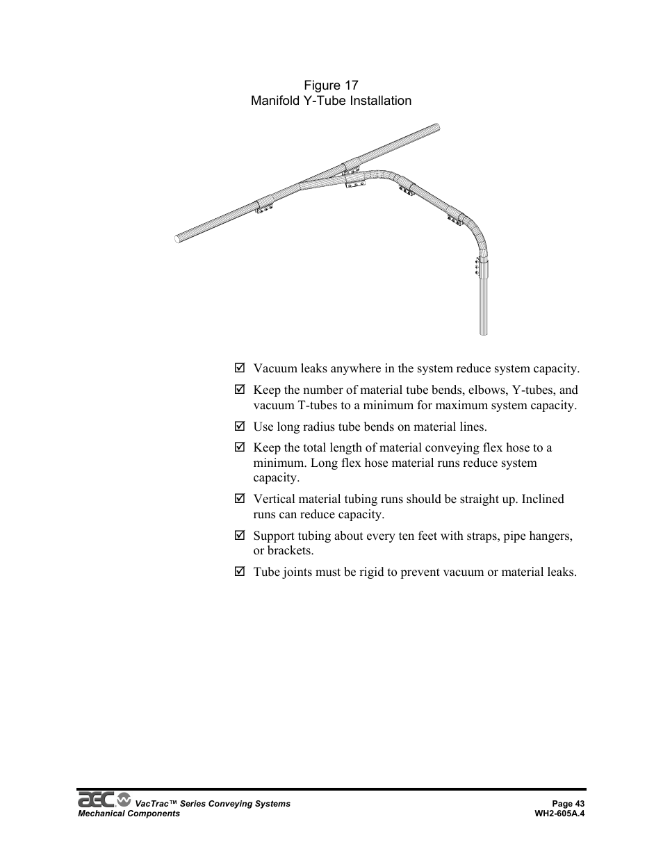 AEC VacTrac Series Conveying Systems User Manual | Page 43 / 120