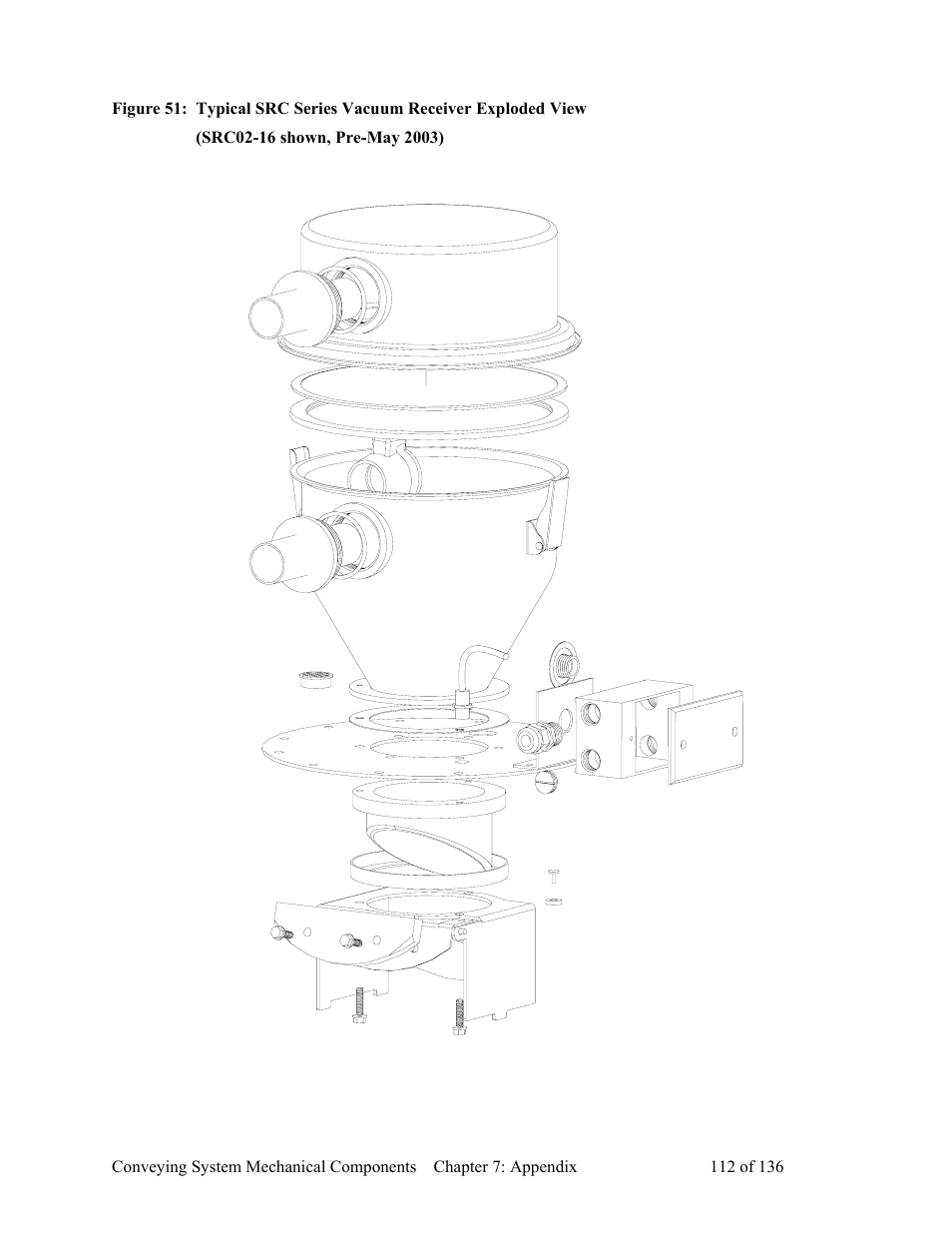 Src02-16 shown, pre-may 2003) | AEC VacTrac Series Conveying Systems User Manual | Page 113 / 137
