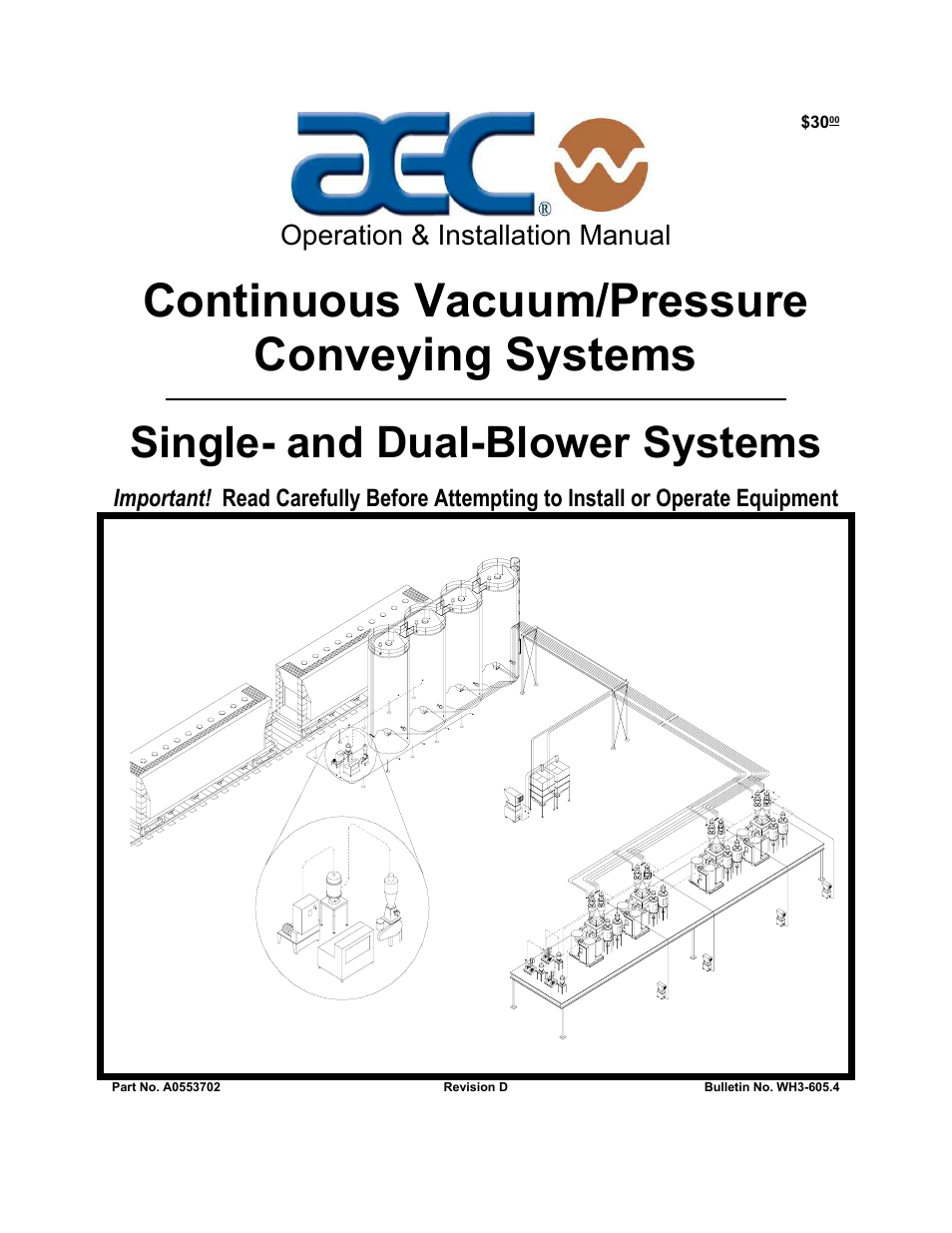 AEC Continuous Vacuum/Pressure Conveying Systems User Manual | 77 pages