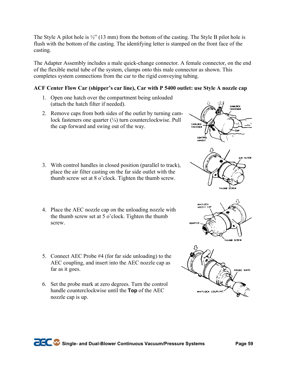 AEC Continuous Vacuum/Pressure Conveying Systems User Manual | Page 60 / 77