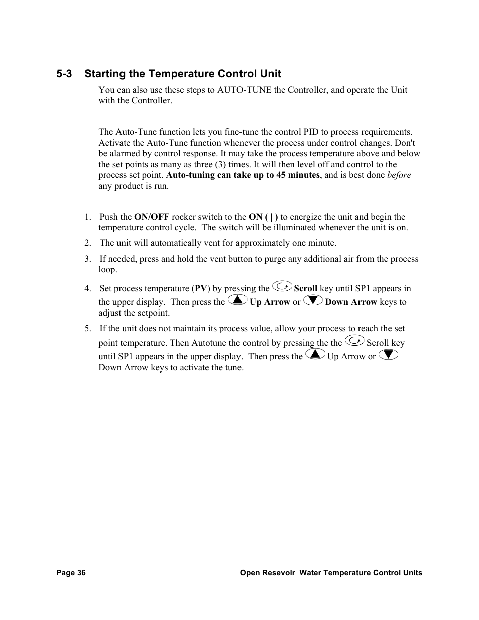 AEC TCU Series Open Reservoir Water Temperature Control Units User Manual | Page 35 / 51