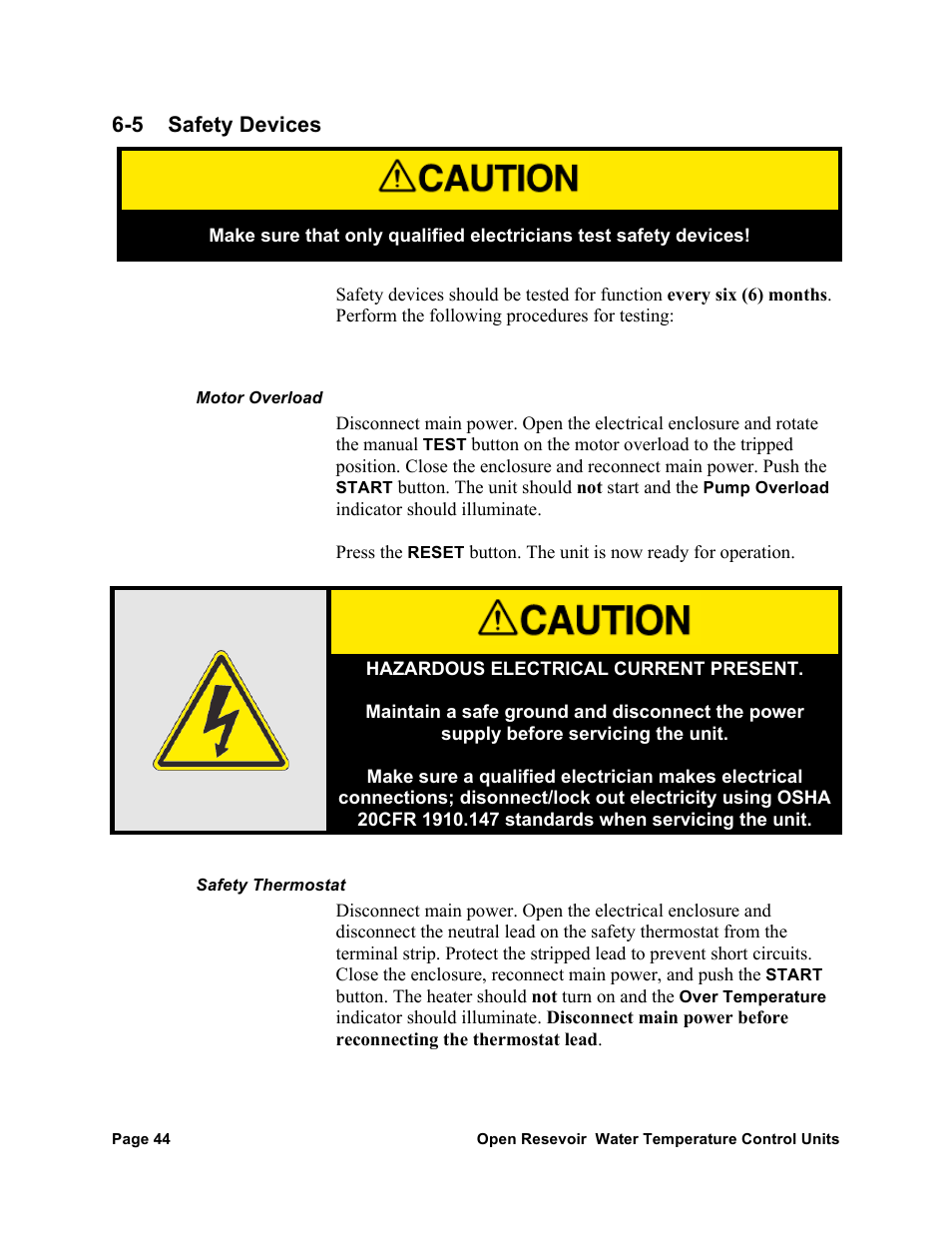 AEC TCU Series Open Reservoir Water Temperature Control Units User Manual | Page 43 / 51