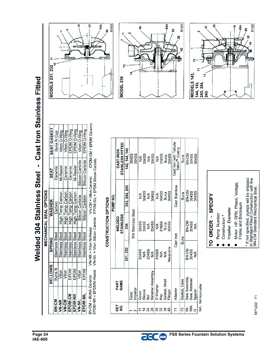 AEC FSS Series 1.5- 10 HP Fountain Solution Systems User Manual | Page 25 / 81