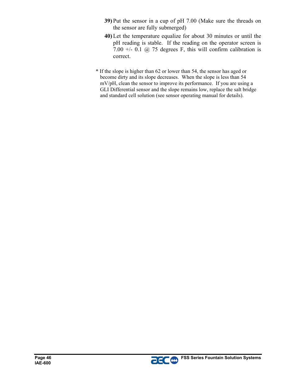 AEC FSS Series 1.5- 10 HP Fountain Solution Systems User Manual | Page 47 / 81