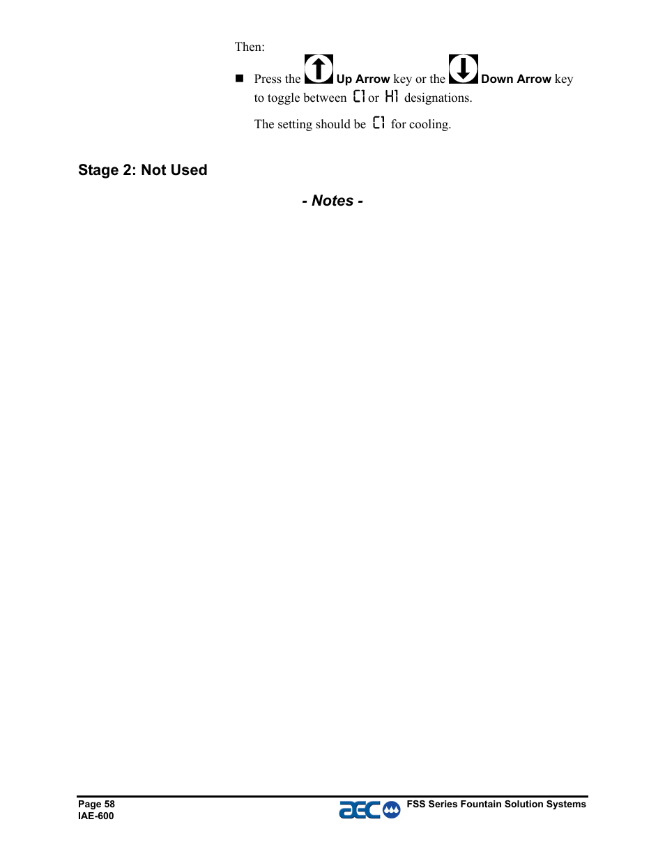 AEC FSS Series 1.5- 10 HP Fountain Solution Systems User Manual | Page 59 / 81