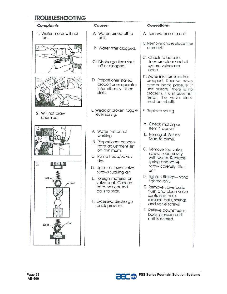 AEC FSS Series 1.5- 10 HP Fountain Solution Systems User Manual | Page 69 / 81