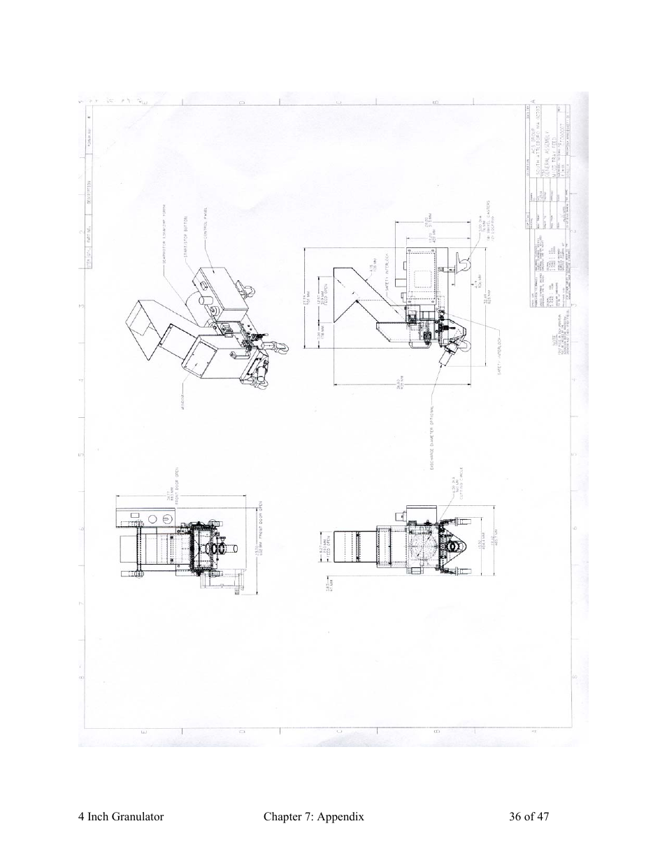 AEC Colortronic Granulator - M103 User Manual | Page 36 / 47