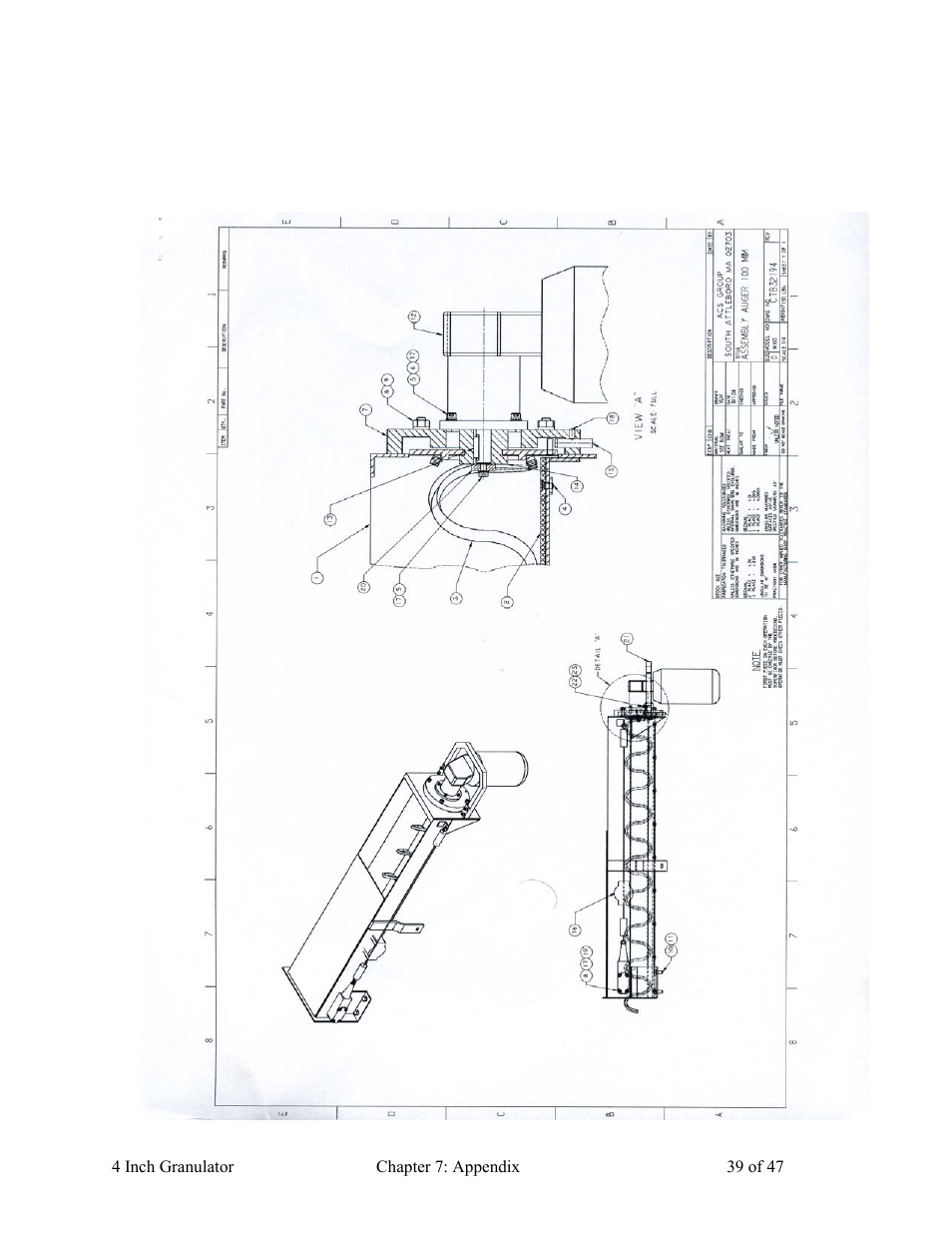 AEC Colortronic Granulator - M103 User Manual | Page 39 / 47