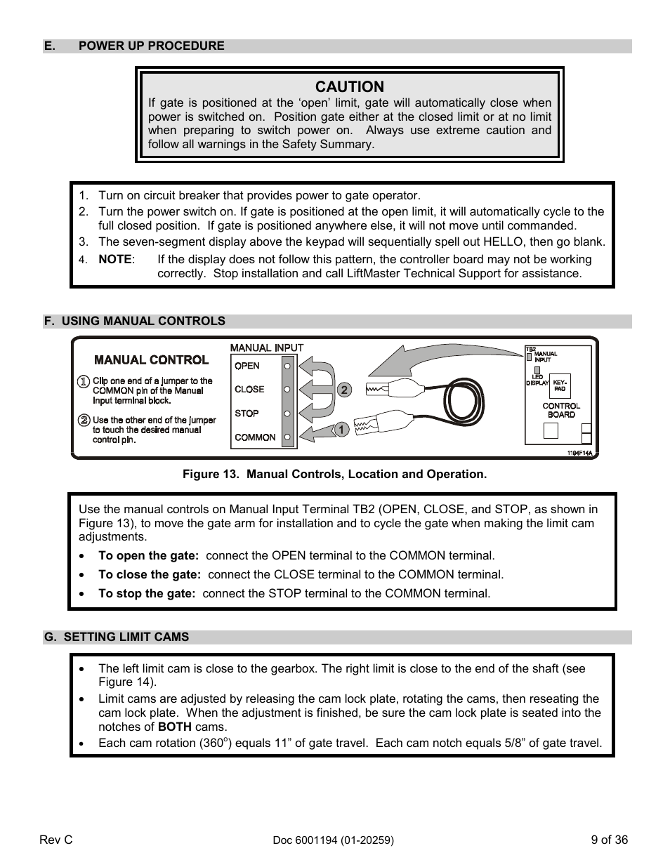 Caution | Chamberlain SL 1000-XI User Manual | Page 12 / 39