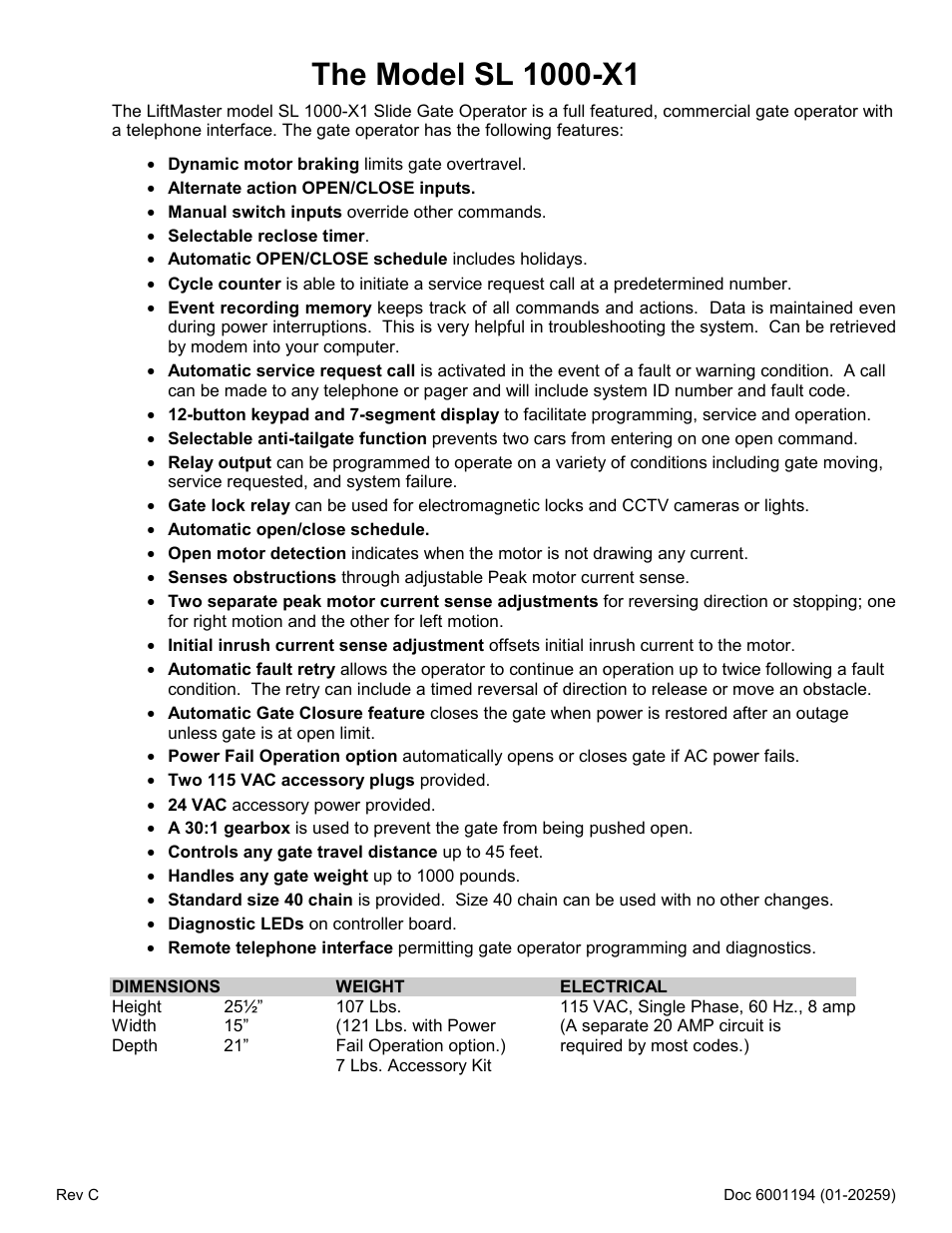 Chamberlain SL 1000-XI User Manual | Page 3 / 39